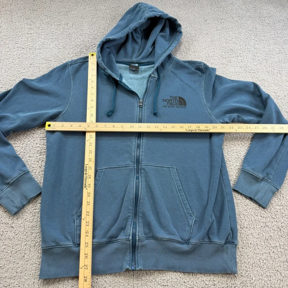 The North Face Mens Slate Blue Fine Alpine Equipment Full Zip Hoodie Size M